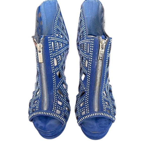 Alba Royal Blue Heels - Picture 3 of 5